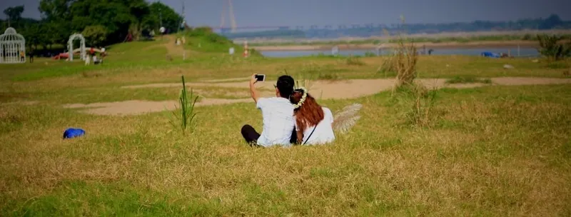 A couple sharing a quiet moment